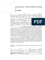 Audiencia de Vinculación A Proceso Desahogo de Prueba Testimonial