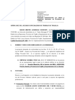 Demanda de Indemnizacion Daños y Perjuicios - Aaron Lizarraga Vs SODIMAC