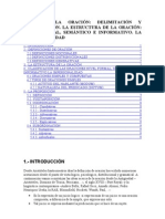 Tema 20 La Oración Delimitacion y Clasificacion Etc