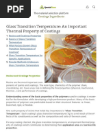 Glass Transition Temperature - Essential Concepts