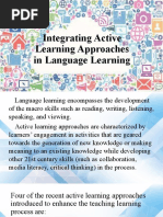 Integrating Active Learning Approaches in Language Learning Report