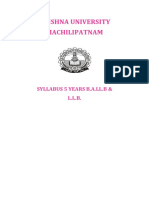 LLB 3.years BA - LLB 5.years Syllabus 2020 21 25112021