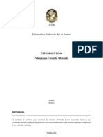 Relatório 08 - Potência em Corrente Alternada