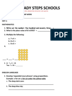 Grade Two 2nd Term Mid - Term Home Work