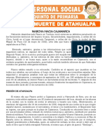 Prision y Muerte de Atahualpa para Quinto de Primaria