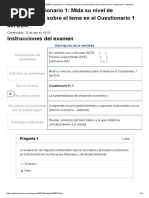 Examen - (AAB01) Cuestionario 1 - Mida Su Nivel de Conocimientos Sobre El Tema en El Cuestionario 1 Del EVA - NOTA 10 Fecha23-04-2023