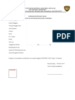 Contoh Formulir Pendaftaran Ekskul Paskibra