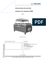 Instrucciones de Servicio Envasadora de Campana C500