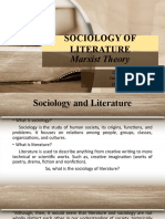 Sociology of Literature - Marxist Theory - Jesi Wida (2015120018)