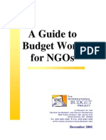 A Guide To Budget Work For NGOs