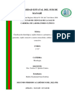 Bailón J. Clasificación Histológica. Tejidos Básicos o Primarios, Características Generales.