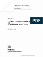 DNV RP E305 Stability Sub Pipelines