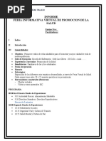 Esquema de Informe de Feria Virtual PROMSA-2