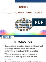 BDPP1103 Topic5 - Basic Organisational Design