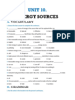 Unit 10. Energy Sources