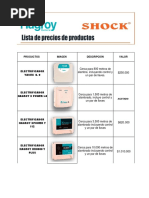 Lista de Precios Hagroy