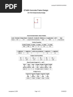 ETABS Concrete Frame Design: ACI 318-14 Beam Section Design