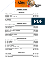 Daftar Menu