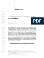 Accounting Conservatism and Stock Price Crash Risk Firm-Level Evidence (2015)