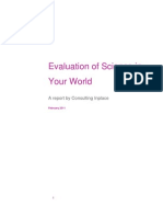 Evaluation of Science in Your World