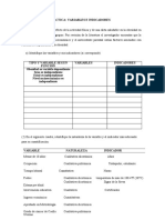 Práctica Variables, Indicador y Escala