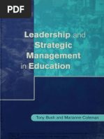 Leadership and Strategic Management in Education