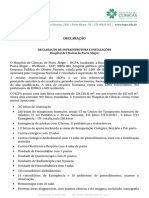 Declaracao de Infraestrutura CPC