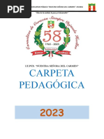 Carpeta Pedagogica 2023 - 1