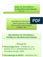 Aula 4.microbiologia MEDICINA Mecanismos Patogenicidade