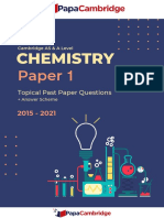 Chemistry 9701 Paper 1 - An Introduction To AS Level Organic Chemistry