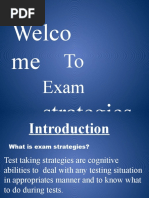 Exam of Strategies