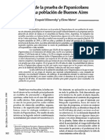 El Uso de La Prueba de Papanicolaou Por Una Población de Buenos Aires