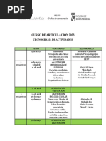 Cronograma Articulación 2023