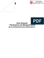 Guía General - Parámetros de Mantenimiento de La Infraestructura Educativa