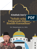 Khutbah Jum&#039 at Sebab-Sebab Istiqomah Dalam Ibadah Ramadhan