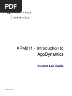 APM211 Lab - Introduction To AppDynamics - Student Lab Guide