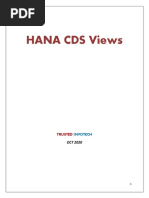 HANA CDS View