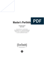 Master's Portfolio - MSC EmTech