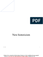 New Historicism