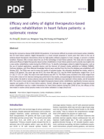 ESC Heart Failure - 2022 - Zhang - Efficacy and Safety of Digital Therapeutics Based Cardiac Rehabilitation in Heart Failure