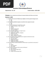 Examen Informatique