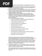 Pliego de Condiciones para Tercerizar El Mantenimiento Eléctrico Fluorita Cordoba SRL