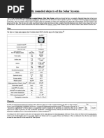 List of Gravitationally Rounded Objects of The Solar System