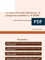 Nueva Escuela Mexicana, Programa Analitico y PMCE