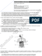 Lista de Exercícios - Digestório