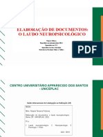 Elaboração de Documentos - o Laudo Neuropsicológico