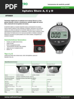 Durometro Digital Shore A, C y D