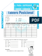 Ficha Tablero Posicional para Cuarto de Primaria