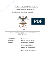 Monografía Epistemología de Los Procedimientos Psicoterapeuticos