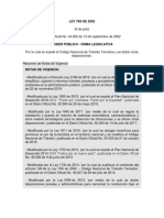 Ley 769 Del 060802 Codigo Transito Actualizado DIC 2019